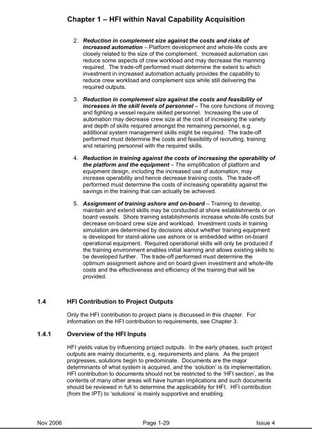 MAP-01-010 HFI Management Guide - Human Factors Integration ...