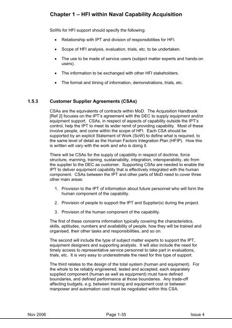 MAP-01-010 HFI Management Guide - Human Factors Integration ...