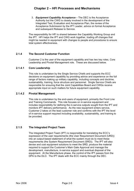 MAP-01-010 HFI Management Guide - Human Factors Integration ...