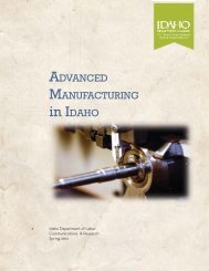 Advanced Manufacturing in Idaho - Idaho Department of Labor ...