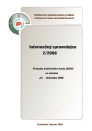 2/2008 - InÅ¡titÃºt pre vÃ½skum prÃ¡ce a rodiny