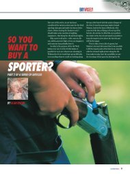so you want to buy a sporter? - Clay Shooting USA