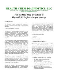 For the One-Step Detection of Hepatitis B Surface Antigen (HBsAg)