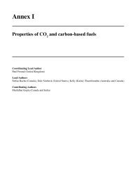 Annex I Properties of CO2 and carbon-based fuels - IPCC