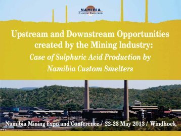 Upstream and Downstream Opportunities created by the Mining ...