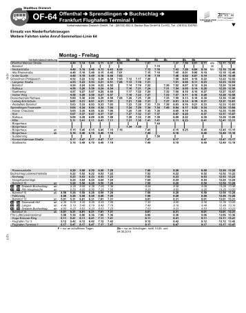 Offenthal Sprendlingen Buchschlag Frankfurt Flughafen ... -  traffiQ