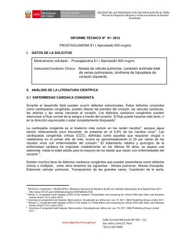 informe nÂº - 2008 digemid-daum-urm / minsa - Digemid - Ministerio ...