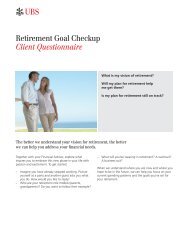 Retirement Goal Checkup Client Questionnaire - Online Services