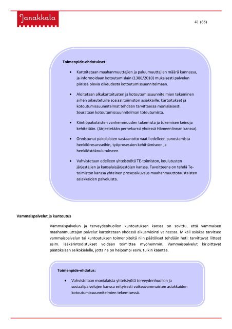 2012-2013 MONIKULTTUURISUUSOHJELMA ... - Janakkalan kunta