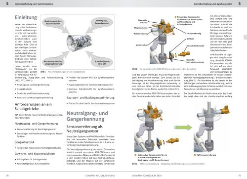 Getriebeschaltung und -synchronisation: An der Schwelle zur ...