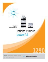 Agilent 1290 Infinity LC â Infinitely more powerful - T.E.A.M.