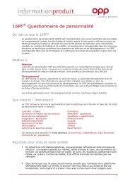 16PF Questionnaire de personnalitÃ© - OPP - Eu.com