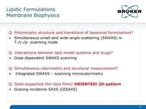 Bruker AXS Overview of Biological SAXS Webinar 20120614