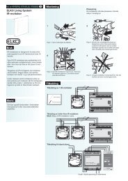 ELKO Living System IR-mottaker Bruk Montering ... - Elko AS