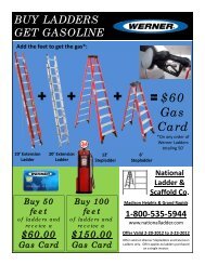 $60 Gas Card - National Ladder and Scaffold Co.