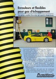 Enrouleurs et flexibles pour gaz d'Ã©chappement