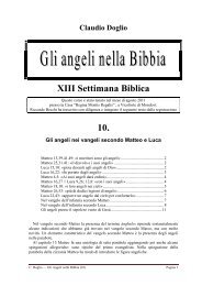 10) Gli angeli nei vangeli secondo Matteo e Luca - Symbolon.net