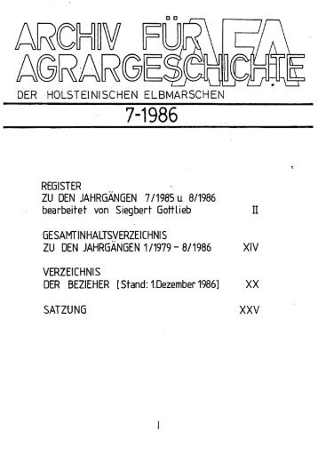 ZU DEN JAHRGÃNGEN 7/1985u 8/1986 bearbeitet von Siegbert ...