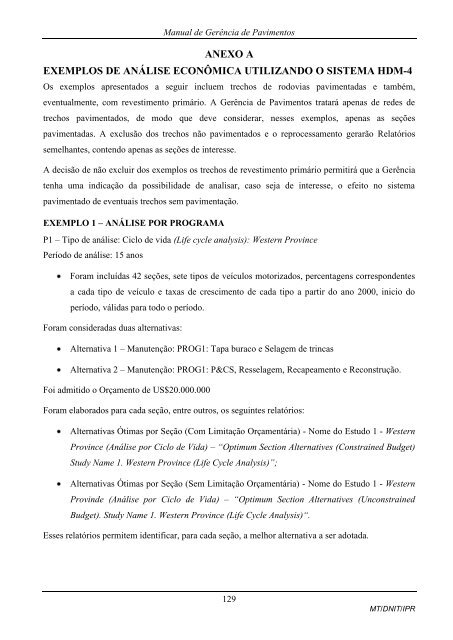 MANUAL DE GERÃNCIA DE PAVIMENTOS 2010 - IPR - Dnit