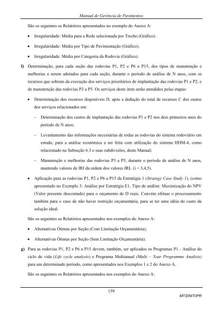 MANUAL DE GERÃNCIA DE PAVIMENTOS 2010 - IPR - Dnit