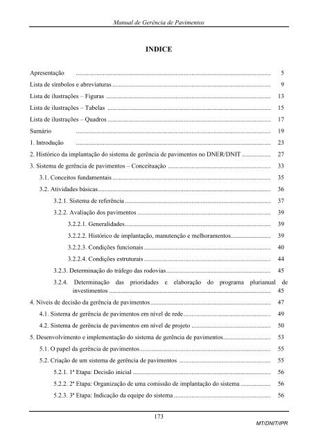 MANUAL DE GERÃNCIA DE PAVIMENTOS 2010 - IPR - Dnit