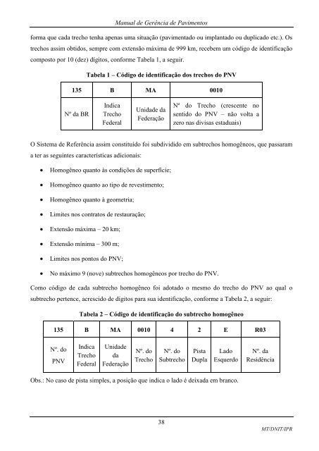 MANUAL DE GERÃNCIA DE PAVIMENTOS 2010 - IPR - Dnit