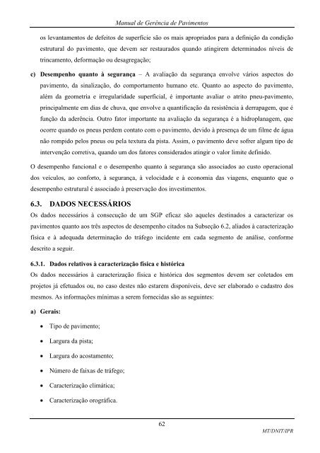 MANUAL DE GERÃNCIA DE PAVIMENTOS 2010 - IPR - Dnit