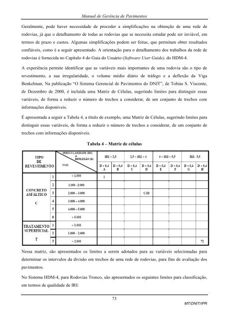 MANUAL DE GERÃNCIA DE PAVIMENTOS 2010 - IPR - Dnit