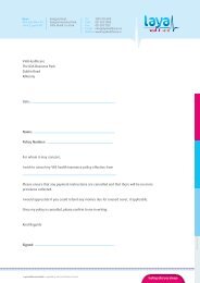 Vhi/Aviva Cancellation Letter - Laya Healthcare