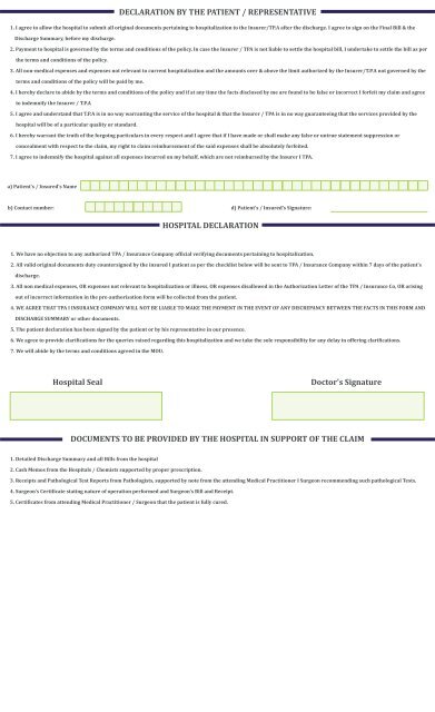 Pre-Authorisation Request Form