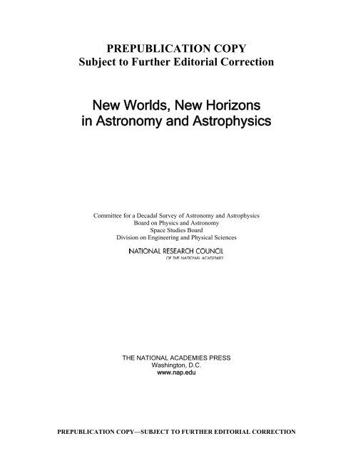 prepublication copy - The Department of Astronomy & Astrophysics ...