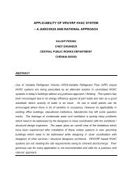 Applicability of VRV and VRF HVAC System