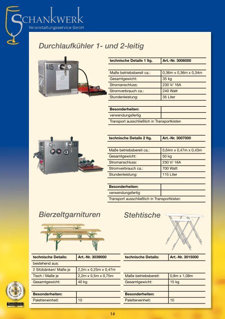 Warsteiner Brauerei - Schankwerk