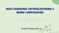 rizici izgradnje vjetroelektrana u bosni i hercegovini - Tuzlanski sajam