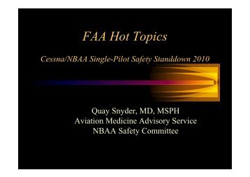 FAA Hot Topics - NBAA