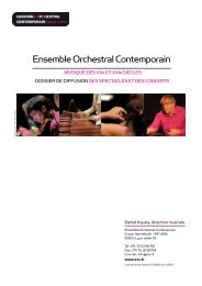 Ensemble Orchestral Contemporain - eoc