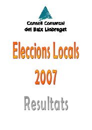 Dossier ELECCIONS 2007 - Consell Comarcal del Baix Llobregat