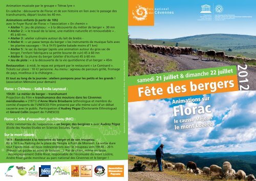 Programme Fête des bergers 2012 (pdf-1,19 Mo) - Parc National ...