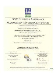 ISO 14001:2004 - Manuli Hydraulics