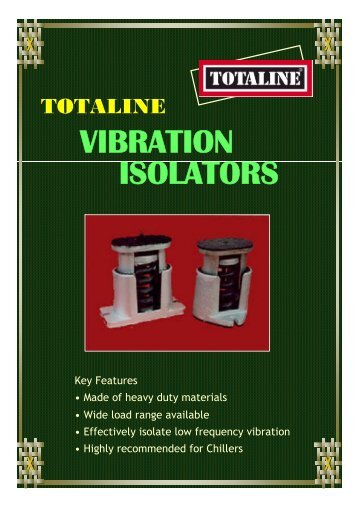 VIBRATION ISOLATORS