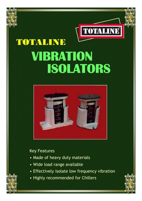 VIBRATION ISOLATORS