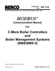 Modbus Communications Manual (GF-114) - Aerco