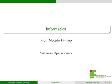 InformÃ¡tica - Ifrn