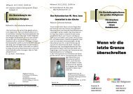 Flyer Bestattungskulturen - Haus der Religionen