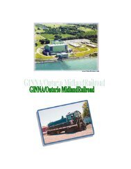 Ginna/Ontario Midland Railroad (Report on Shortline ... - CSG Midwest