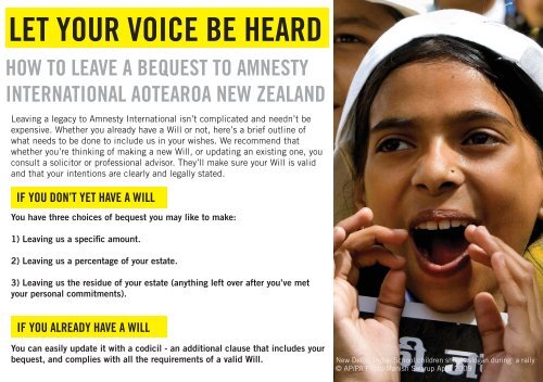 download a copy of our Legacy Brochur - Amnesty International