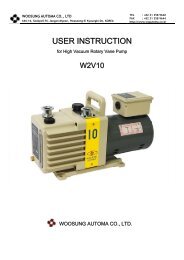 W2V10 Rotary Vane Pump User Manual