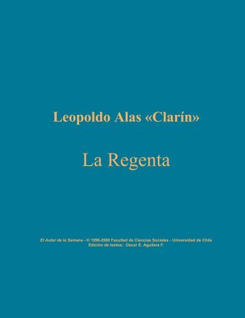 Alas Clarin, Leopoldo - La Regenta.pdf - Dominio Público