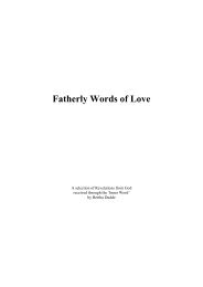 Fatherly Words of Love - Bertha Dudde