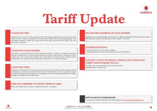 Tariff Update - Daisy Distribution